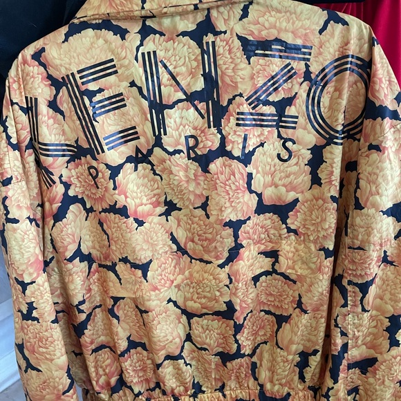 Kenzo PARIS  Golden Peony Floral Print Zip-Front Jacket - Picture 5 of 7